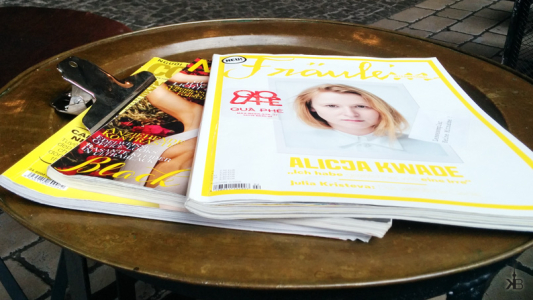 QUÀ PHÊ; the neighbour table introduced me to a really good magazine: “Fräulein”
